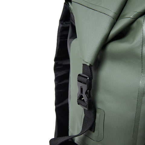 Billabong Surftrek Storm Backpack - Pine - Roll Top Closeup