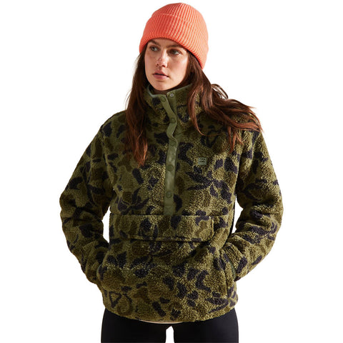 Billabong Switchback Mock Fleece Pullover - Canteen