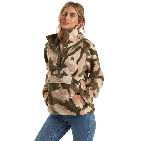 Billabong Switchback Pullover Jacket - Army Camo