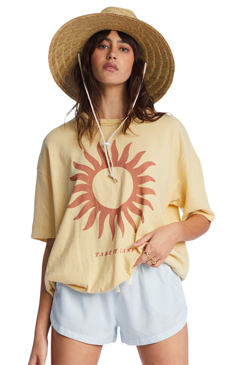 Billabong Take It Easy Oversized T-Shirt - Sol Rise