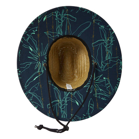 Billabong Tides Print Straw Hat - Dark Blue