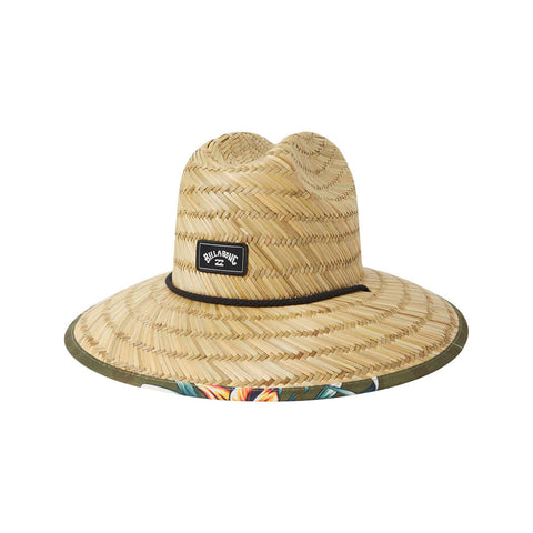 Billabong Tides Print Straw Hat - Military Black
