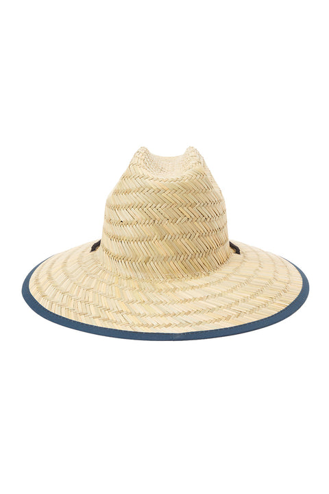 Billabong Tides Print Straw Lifeguard Hat - Blue Haze - Back