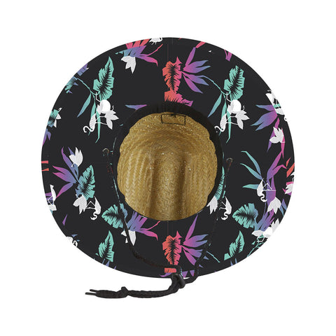 Billabong Tides Print Straw Lifeguard Hat - Stealth