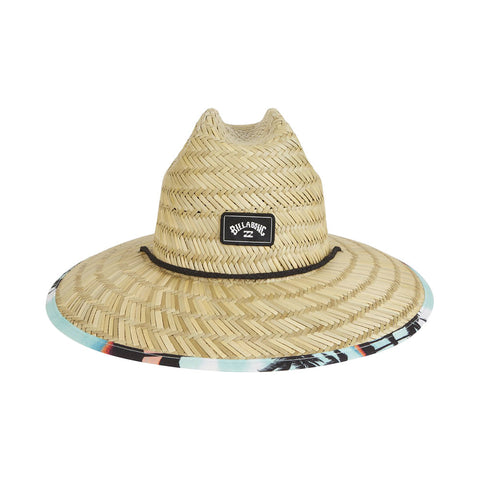 Billabong Tides Print Straw Lifeguard Hat - Teal