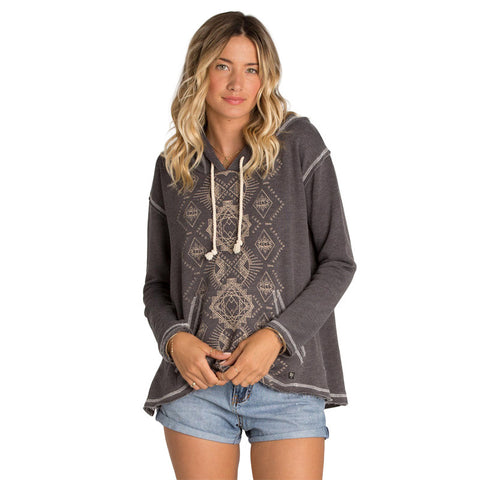 Billabong Time Frame Pullover Hoodie - Off Black