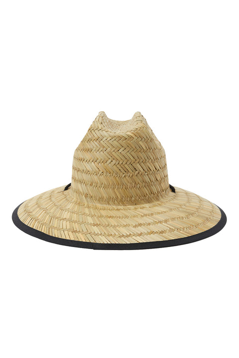 Billabong Tipton Straw Lifeguard Hat - Black 3-Back