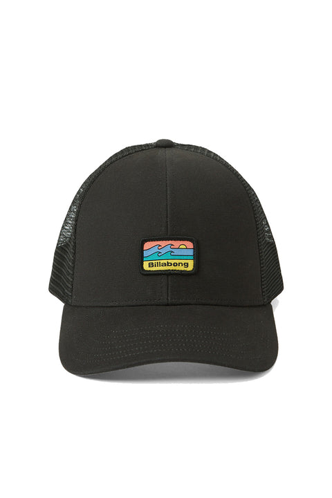 Billabong Walled Trucker Hat - Black - Front