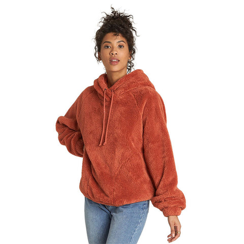 Billabong Warm Regards Sherpa Jacket - Burnt Henna