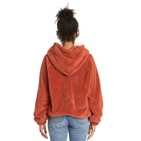 Billabong Warm Regards Sherpa Jacket - Burnt Henna