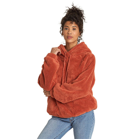 Billabong Warm Regards Sherpa Jacket - Burnt Henna