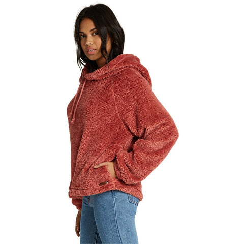 Billabong Warm Regards Sherpa Hoodie - Stone Rose