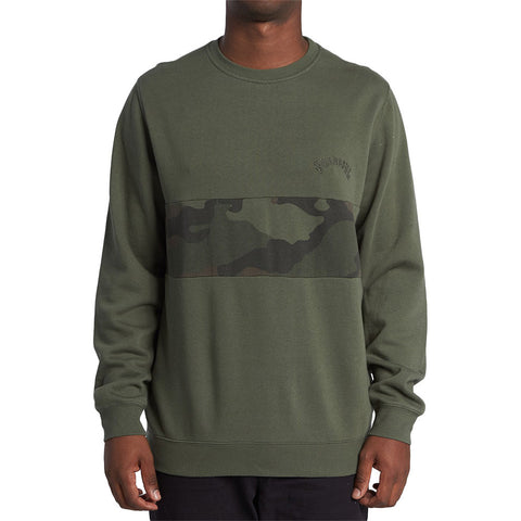 Billabong Wave Washed Crew Sweatshirt - Camo