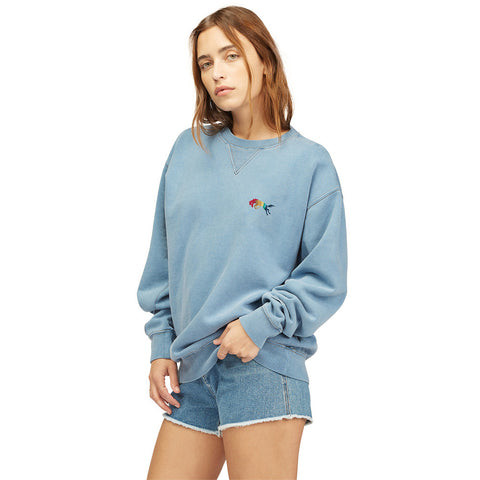 Billabong X Wrangler Wayward Crew Neck Sweatshirt - Ocean Blue