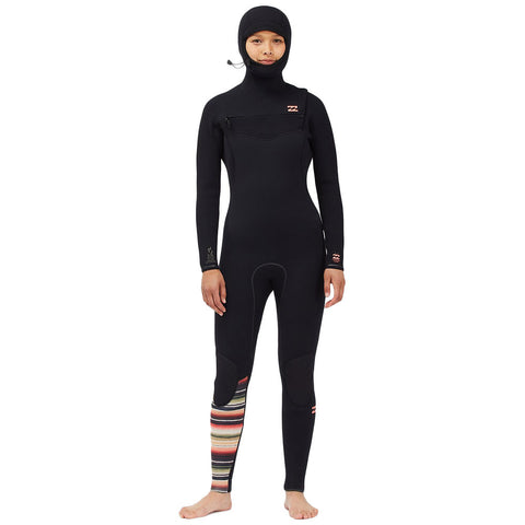 Billabong Women's Furnace Comp 5/4 Hooded Wetsuit - Serape