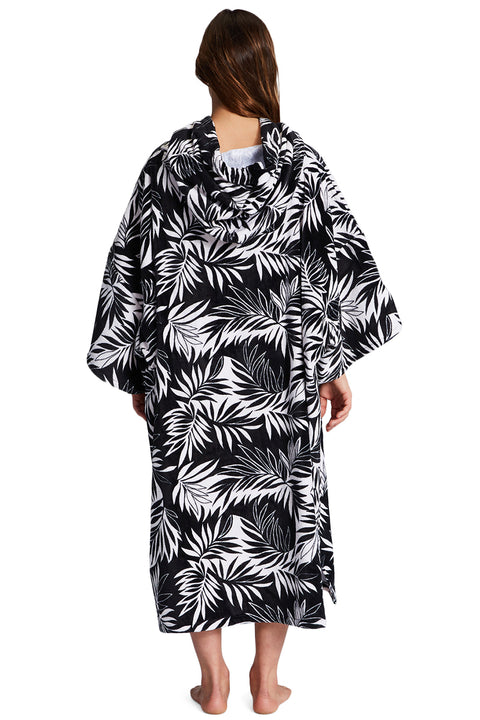 Billabong Women's Hooded Changing Towel - Black - Back