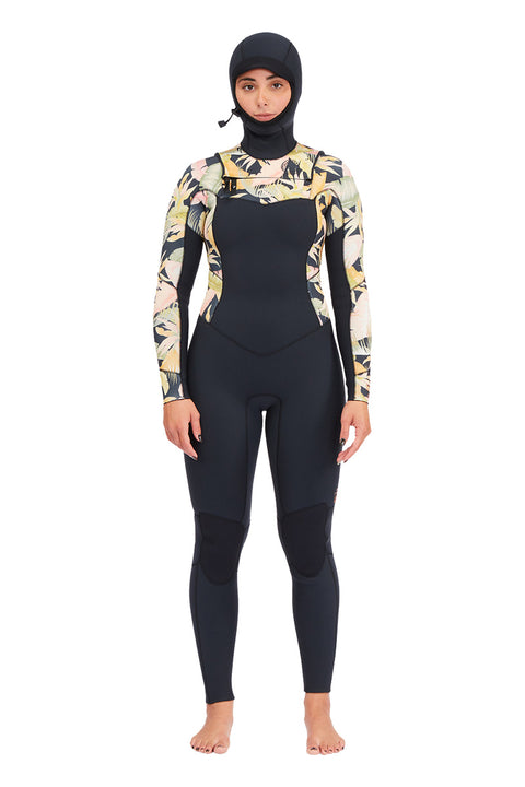 Billabong Women's Salty Dayz 4/3 Hooded Wetsuit - Jungle Night