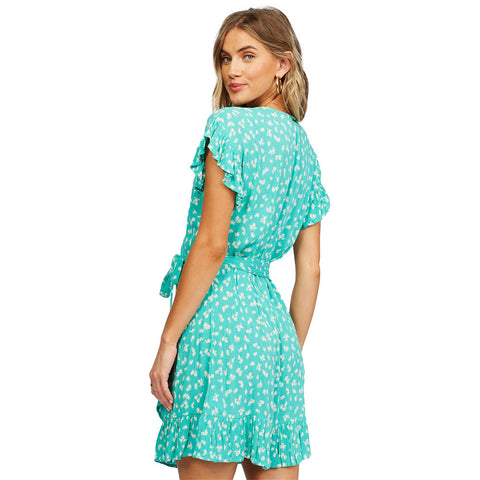 Billabong Wrap And Roll Dress - Tropic Shore