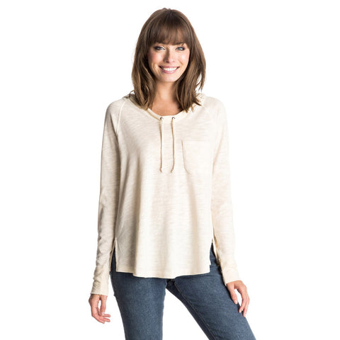 Roxy Boomerang Love Hooded Top - Bleached Sand