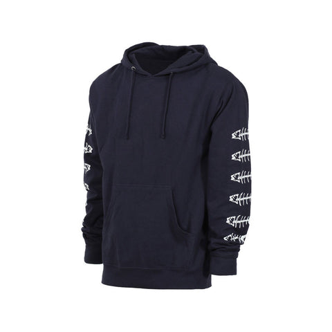Captain Fin Fish Bones Pullover Hoodie - Navy