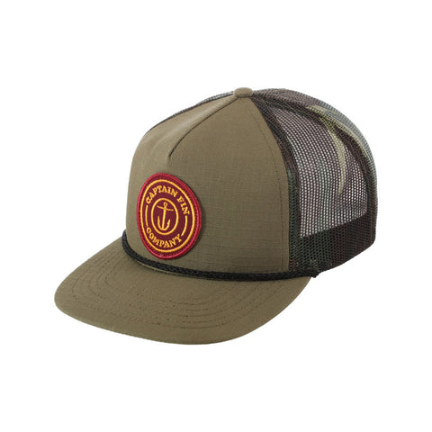 Captain Fin Fresh Catch Trucker Hat - Olive