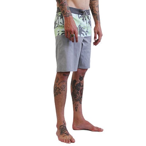 Captain Fin Paradise Panel Boardshort - Charcoal