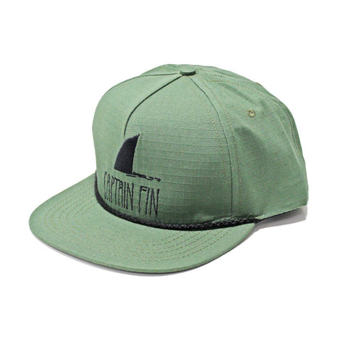 Captain Fin Shark Fin Premium Hat - Army Green