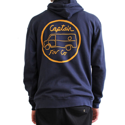Captain Fin Suspect Zip Fleece - Navy
