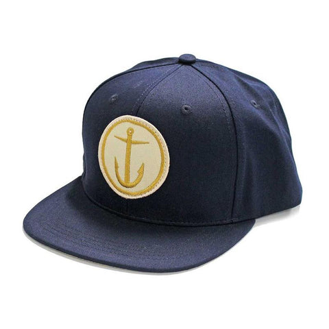 Captain Fin OG Anchor 6 Panel Hat - Navy / Gold