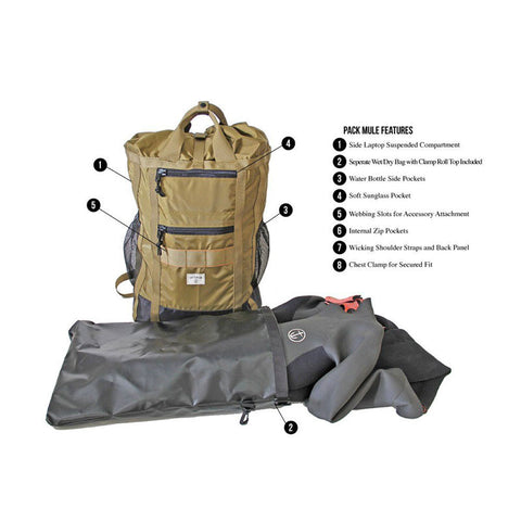 Captain Fin Pack Mule Cinch Top Bag