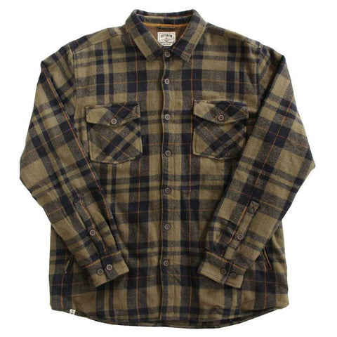 Captain Fin Rochester L/S Overshirt - Olive