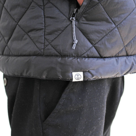 Captain Fin Semi Puff Jacket - Black