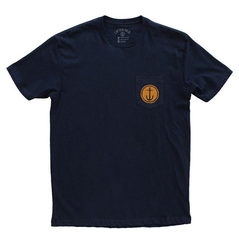 Captain Fin Tally Ho Premium Pocket Tee - Navy