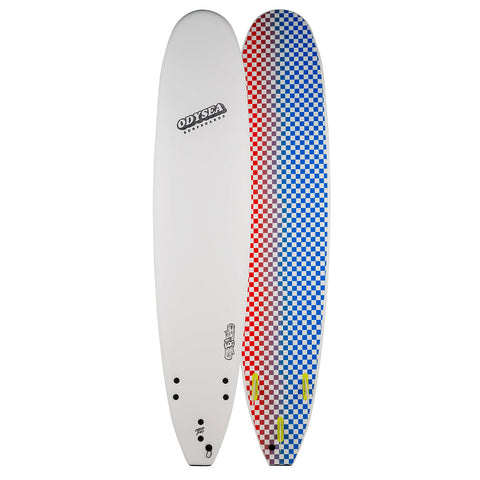 Catch Surf Odysea 8'0" Log Surfboard - White / Checkers