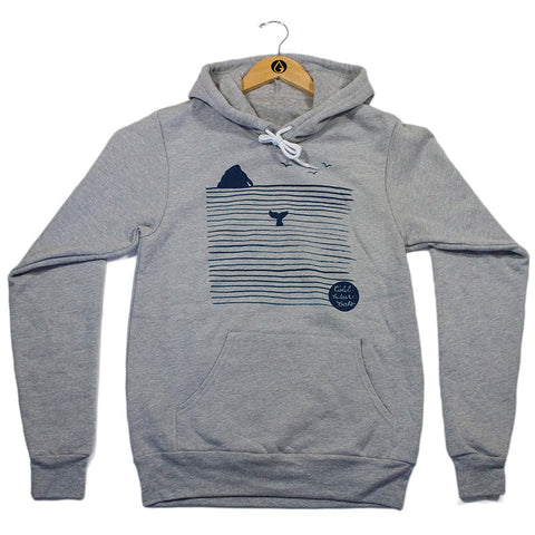 Cold Water Girls Rock N' Whale Hoody - Athletic Grey