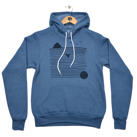 Cold Water Girls Rock N' Whale Hoody - Heather Slate