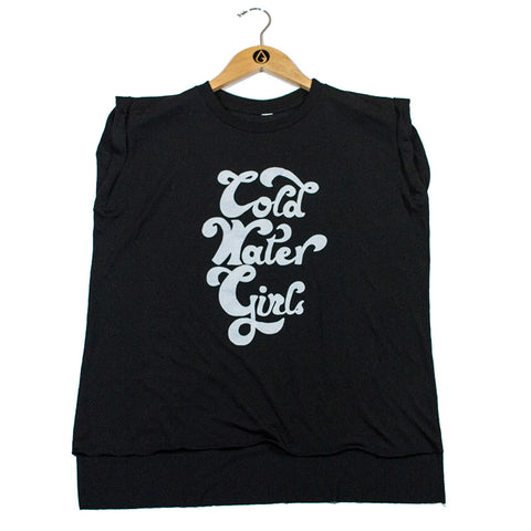 Cold Water Girls Script Tee - Black