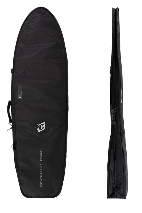 Creatures of Leisure Fish Day Use Cover DT2.0 Surfboard Bag - Black / Silver