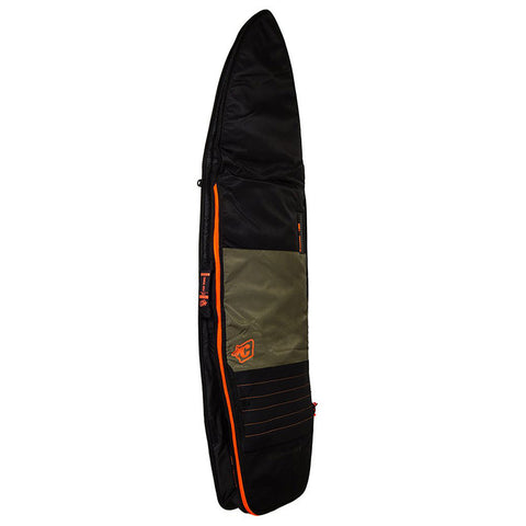 Creatures of Leisure Fish Travel Boardcover Surfboard Bag - Army/Orange