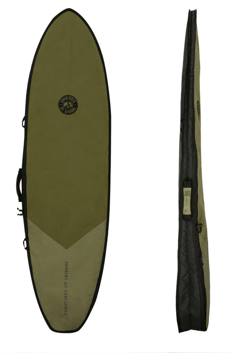 Creatures of Leisure Hardware Mid Length Surfboard Bag - Military Black