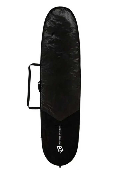 Creatures of Leisure Longboard Icon Light Day Use Surfboard Bag - Black / Silver