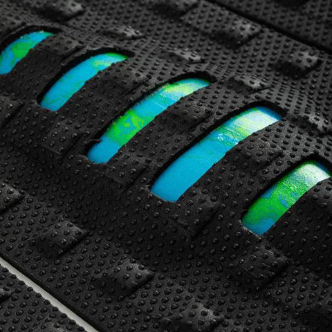 Creatures of Leisure Mick Eugene Fanning Lite Small Wave Traction - Black / Cyan / Green Swirl