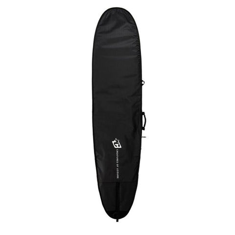 Creatures of Leisure Longboard Double DT2.0 Surfboard Bag - Black / Silver