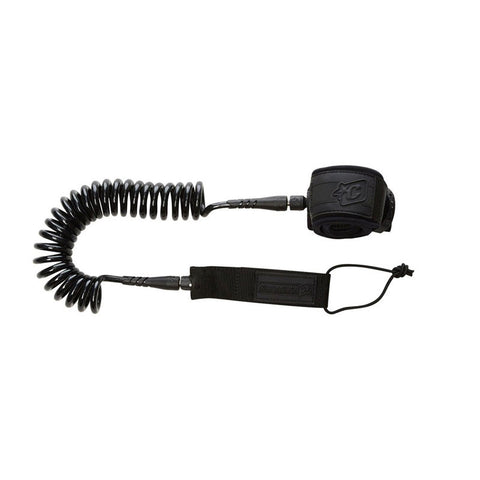 Creatures of Leisure SUP Coiled 10 Ankle Leash - Black / Black