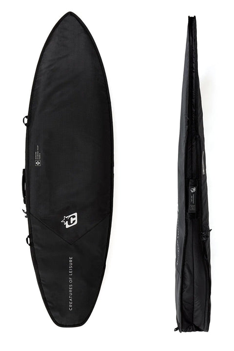 Creatures Of Leisure Shortboard Day Use DT2.0 Board Bag - Black / Silver