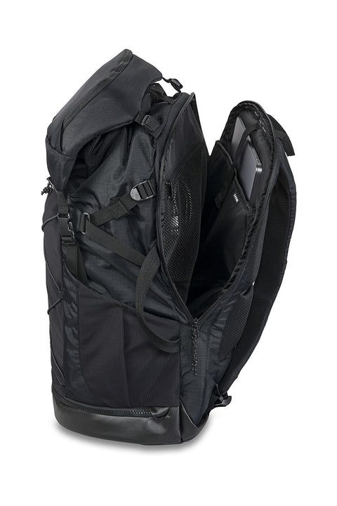 Dakine Mission Surf Deluxe Wet / Dry Pack 40L - Black - Back Access Laptop Compartment