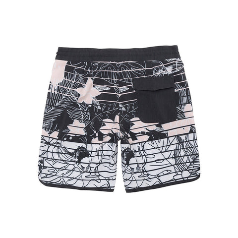 Dark Seas Brewster Boardshort - Black / White