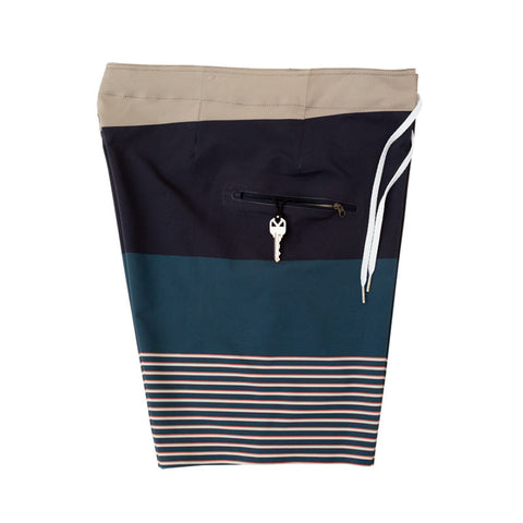 Dark Seas X Grundens Cotide Boardshort - Navy / Khaki