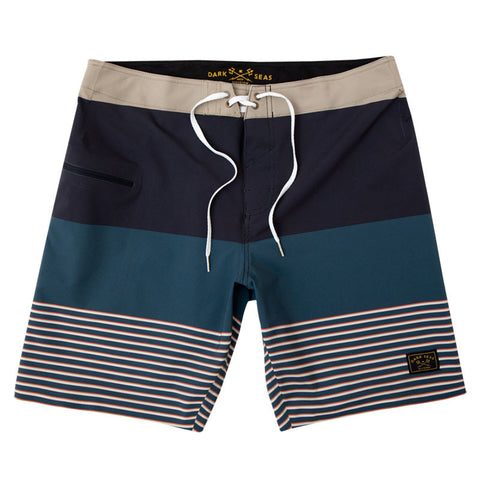 Dark Seas X Grundens Cotide Boardshort - Navy / Khaki