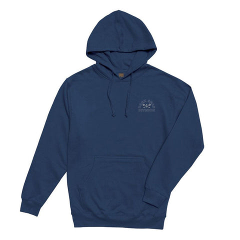 Dark Seas Water Marker Hooded Fleece - Slate